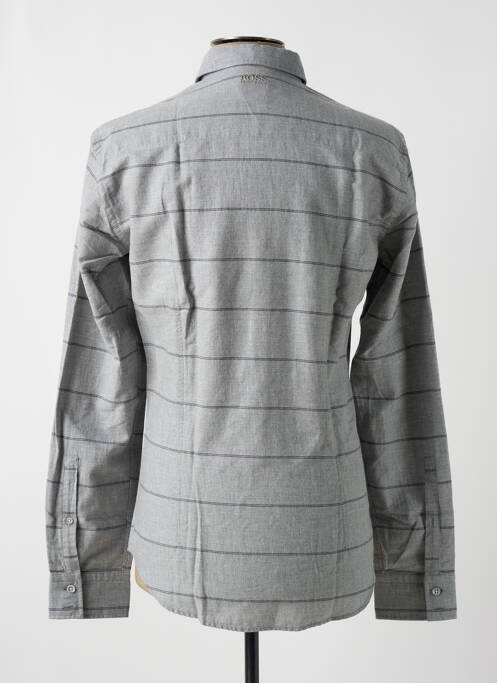 Chemise manches longues gris HUGO BOSS homme