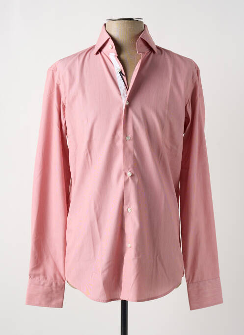 Chemise manches longues rouge HUGO BOSS pour homme