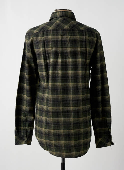 Chemise manches longues vert SAMSOE & SAMSOE pour homme