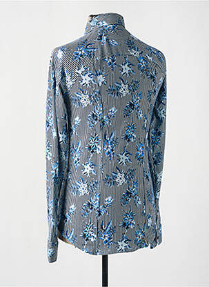 Chemise manches longues imprimé fleurs bleu DESOTO homme