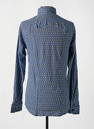 Chemise manches longues manches longues bleu DESOTO homme