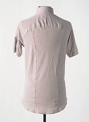 Chemise manches courtes imprimé fantaisie rouge DESOTO homme