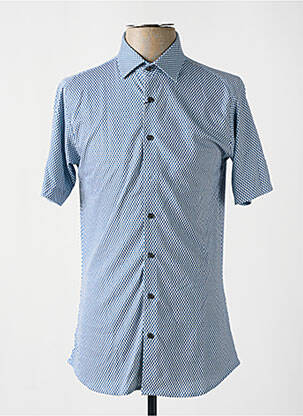 Chemise manches courtes manches courtes bleu DESOTO homme