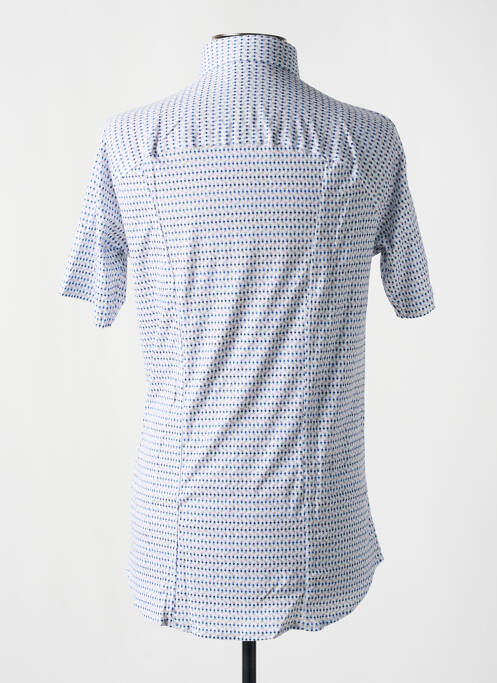 Chemise manches courtes imprimé fantaisie bleu DESOTO homme