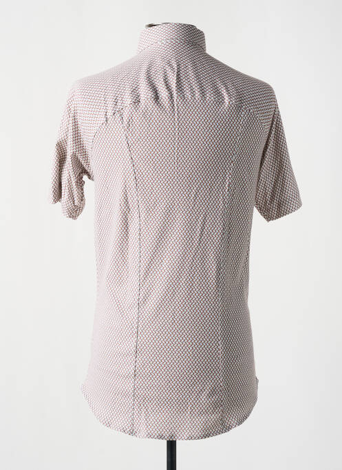 Chemise manches courtes imprimé fantaisie rouge DESOTO homme
