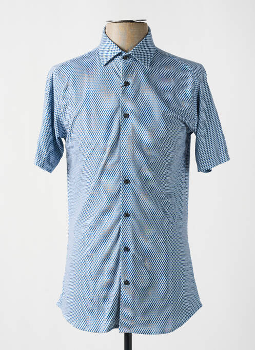 Chemise manches courtes manches courtes bleu DESOTO homme
