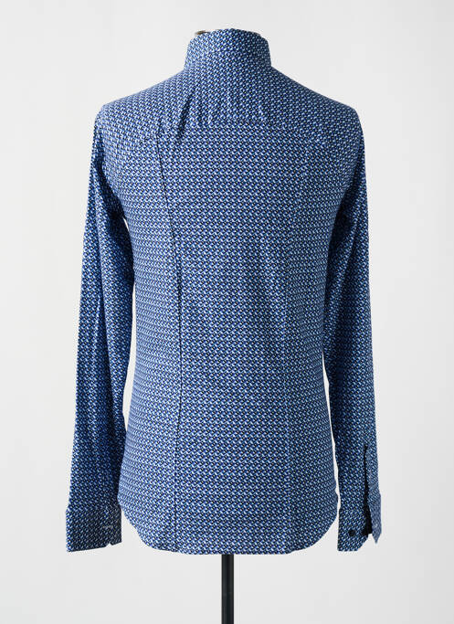 Chemise manches longues bleu DESOTO pour homme