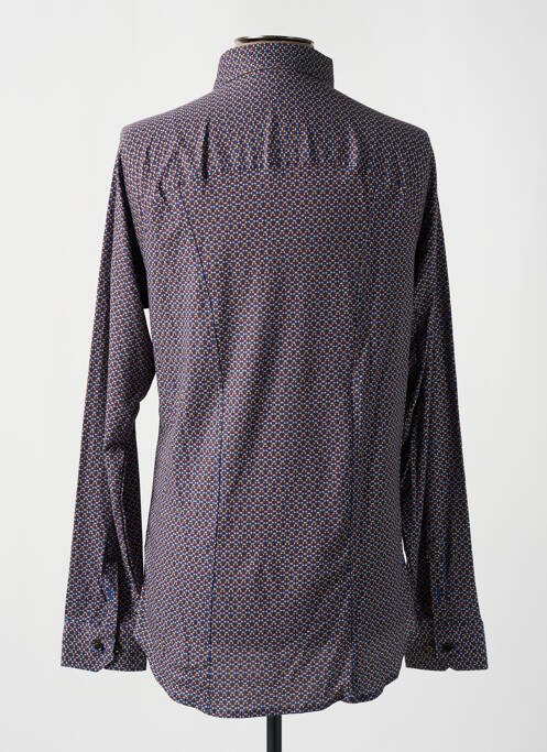 Chemise manches longues marron DESOTO pour homme