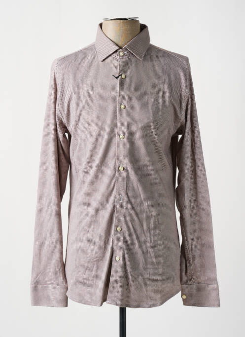 Chemise manches longues orange DESOTO pour homme
