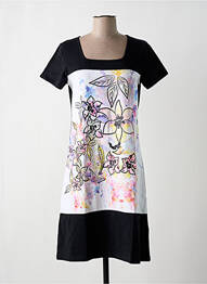 Chemise de nuit imprimé fantaisie noir NOOS NOOS femme