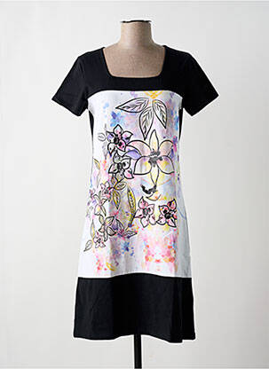 Chemise de nuit imprimé fantaisie noir NOOS NOOS femme