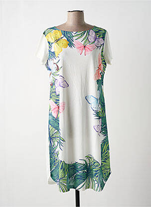 Chemise de nuit imprimé fantaisie blanc ZAS-K femme