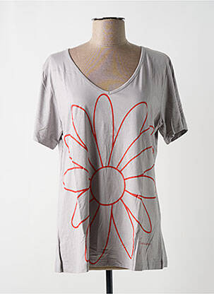 Top manches courtes manches courtes gris TAGANANA femme