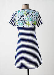 Robe courte bleu TRES BOUTONS pour femme seconde vue