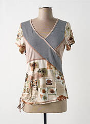 Top beige CARLA D ANGELI pour femme seconde vue