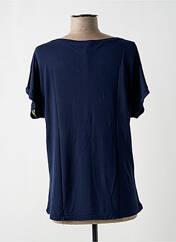 Top bleu TRES BOUTONS pour femme seconde vue