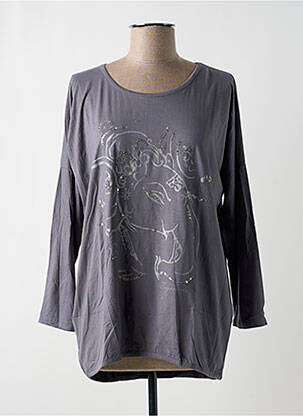 Top gris TAGANANA pour femme