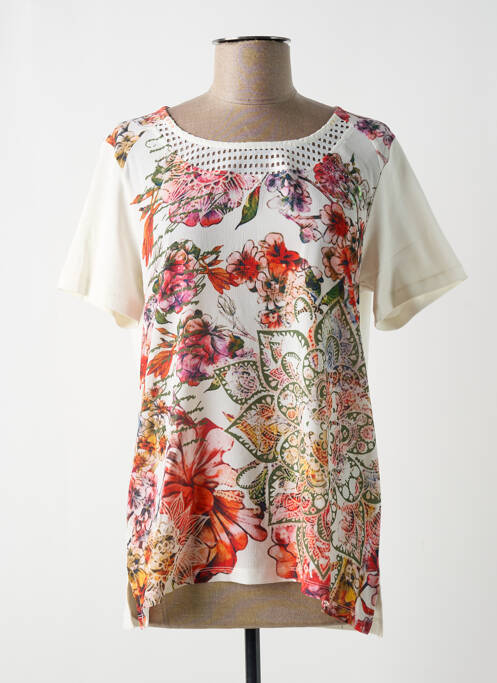 Top blanc FRONT DE MER pour femme