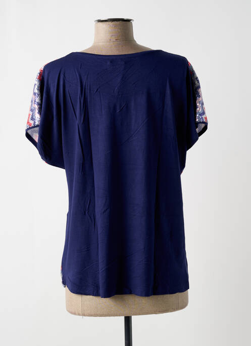 Top bleu ZAS-K pour femme