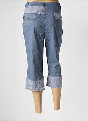 Pantacourt coupe droite taille normale bleu GRIFFON femme