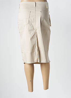 Jupe mi-longue stretch beige VIDY'L femme