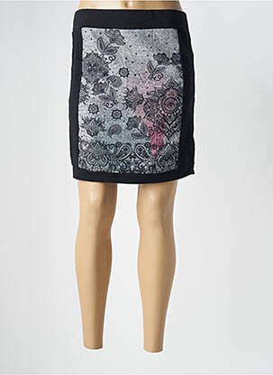 Jupe courte taille haute noir ZAS-K femme