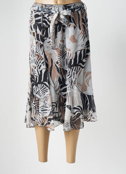 Jupe mi-longue blanc GRIFFON pour femme