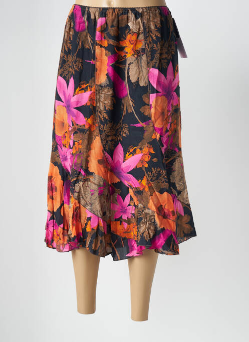 Jupe mi-longue noir GRIFFON pour femme