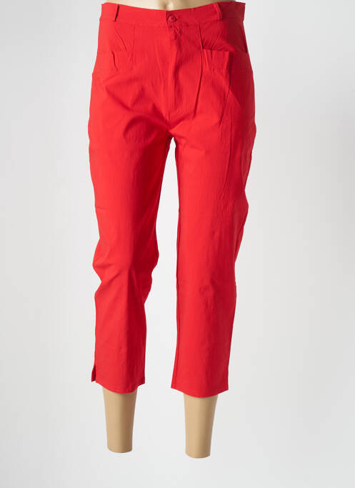 Pantacourt rouge CARLA D ANGELI pour femme