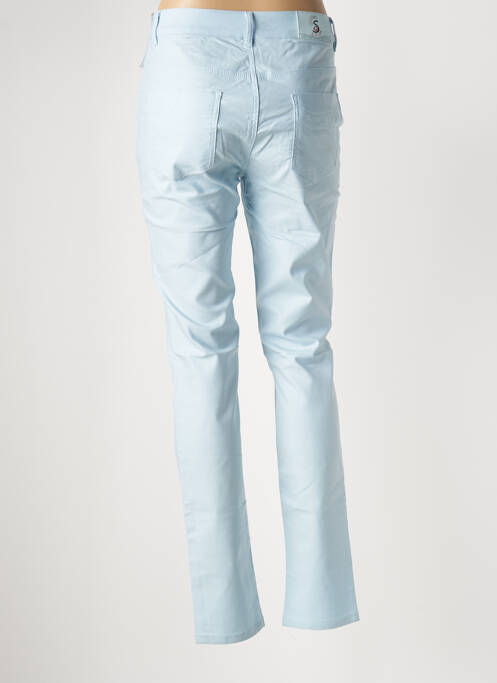 Pantalon slim bleu S.QUISE pour femme