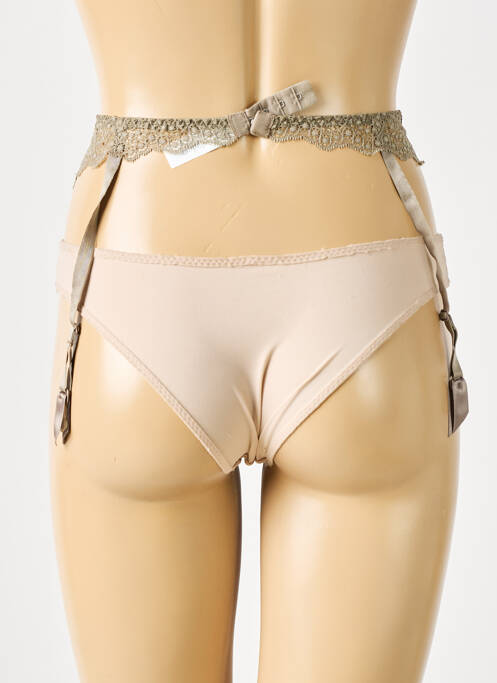 Guêpière/Porte-jarretelle vert BARBARA pour femme