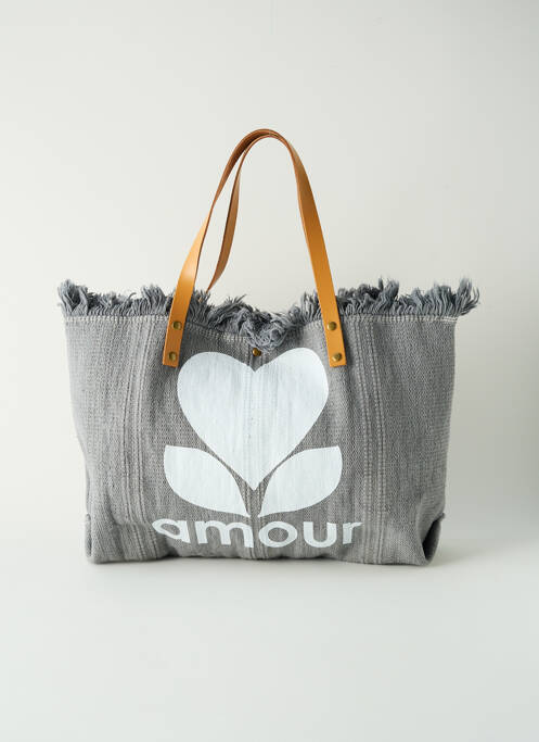 Sac gris VINTAGE LOVE pour femme