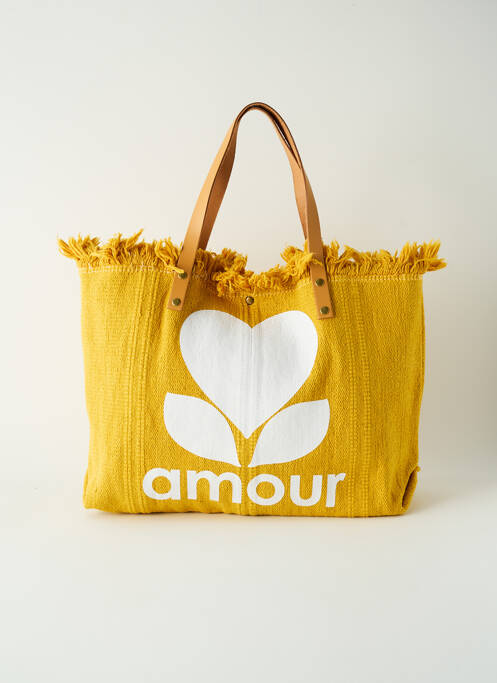 Sac jaune VINTAGE LOVE pour femme