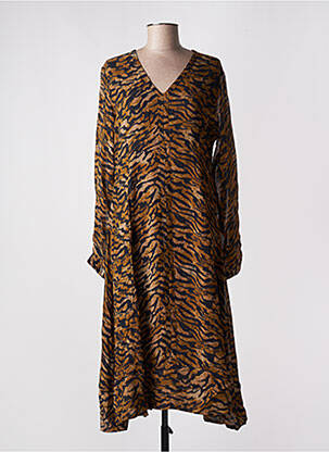 Robe longue manches longues manches longues marron PRINCESS GOES HOLLYWOOD femme