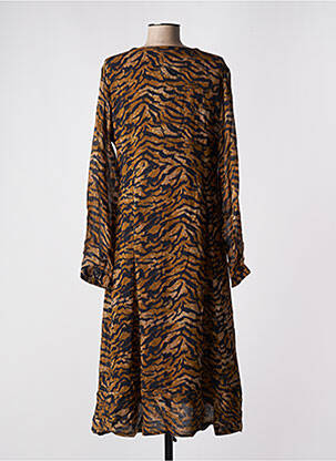 Robe longue manches longues manches longues marron PRINCESS GOES HOLLYWOOD femme