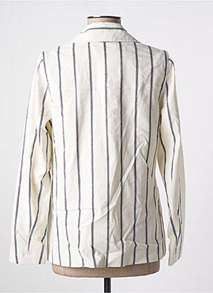 Veste chic poches blanc BRUNO SAINT HILAIRE femme