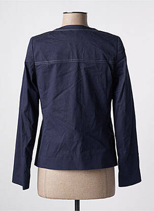 Veste chic poches bleu BRUNO SAINT HILAIRE femme