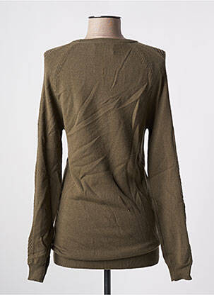 Pull resserrée sur le bas manches longues vert ALLUDE femme