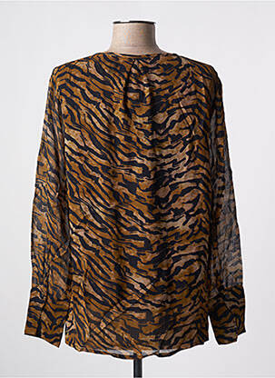 Blouse légère et transparente manches longues marron PRINCESS GOES HOLLYWOOD femme