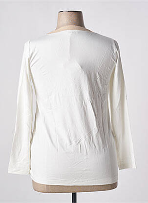 Top tissage jersey manches longues blanc PANICALE femme