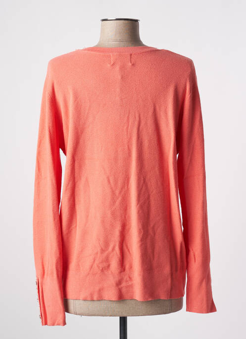 Gilet manches longues orange LEO & UGO pour femme