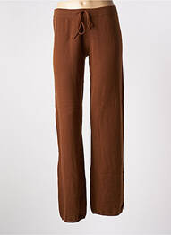 Jogging coupe large taille normale marron ALLUDE femme