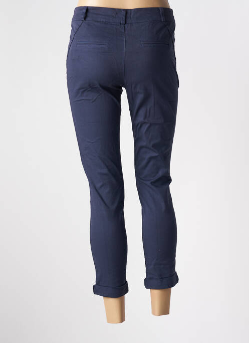 Pantalon 7/8 bleu CONFIDENCE CACHEMIRE pour femme