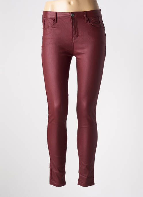 Pantalon slim rouge CONFIDENCE CACHEMIRE pour femme