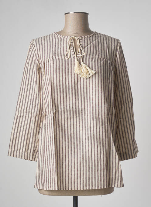 Blouse beige LA FEE MARABOUTEE femme