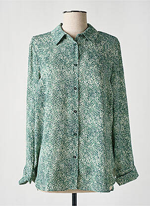 Chemisier coupe fluide manches longues vert TIFFOSI femme