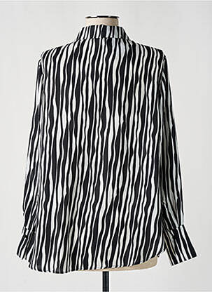 Chemisier tissage crêpe manches longues noir TIFFOSI femme
