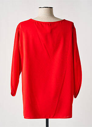 Blouse manches 3/4 manches 3/4 rouge DANIELA femme