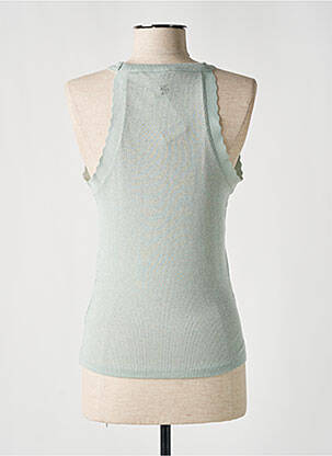 Pull coupe cintrée fines bretelles vert SALSA femme