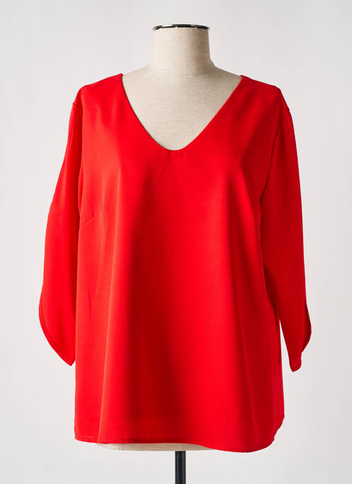Blouse rouge DANIELA pour femme